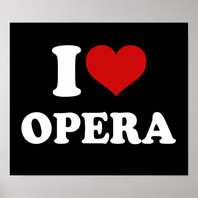 I Kärlek Opera Poster (Framsidan)