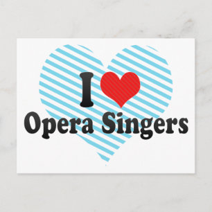 I Kärlek Opera Singers Vykort