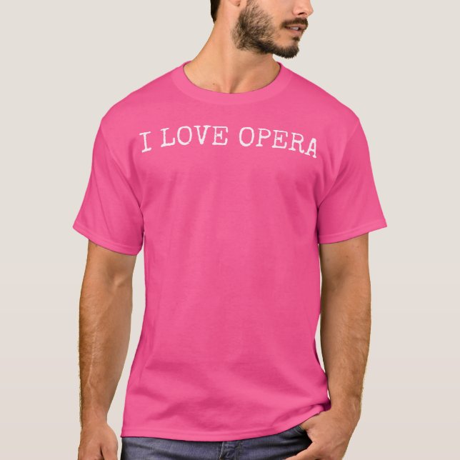 I Kärlek Opera T Shirt (Framsida)