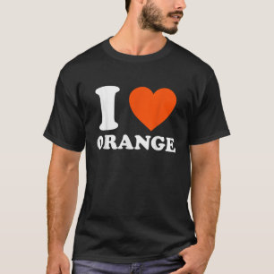 I Kärlek Orange är Orange torr för frukt T Shirt