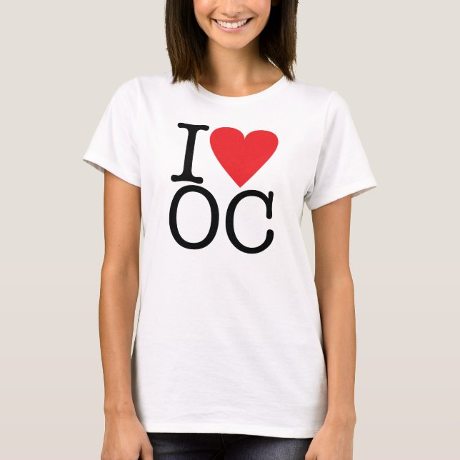 I Kärlek Orange County Tee Shirt (Framsida)