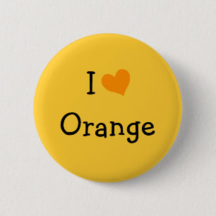 I KÄRLEK ORANGE KNAPP