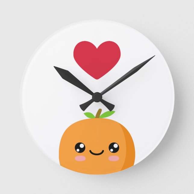 I KÄRLEK ORANGE RUND KLOCKA (Framsida)