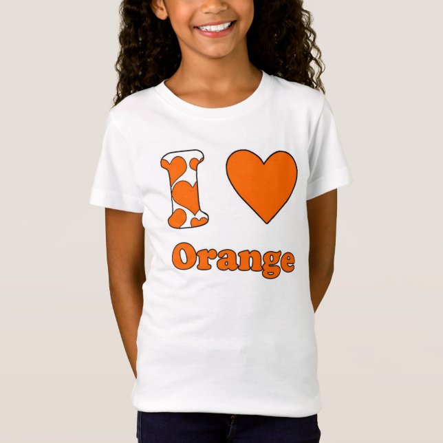 I KÄRLEK ORANGE T-SHIRT (Framsida)