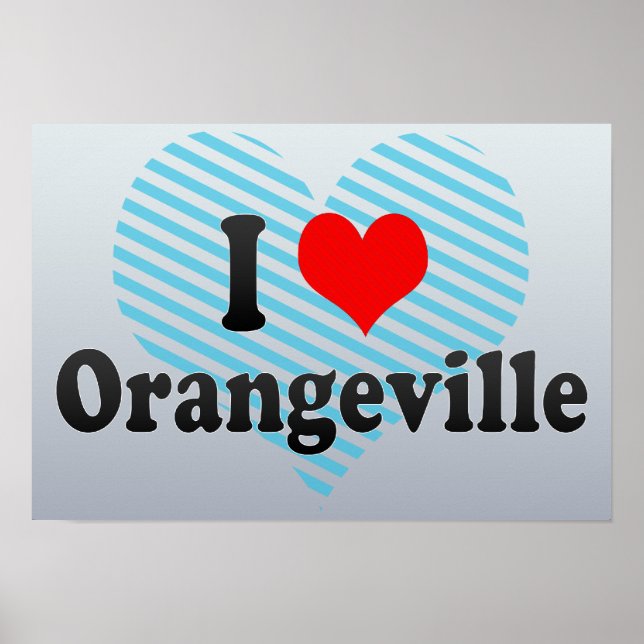I Kärlek Orangeville, Kanada Poster (Framsidan)