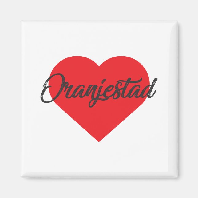 I Kärlek Oranjestad - Aruba Magnet (Framsidan)