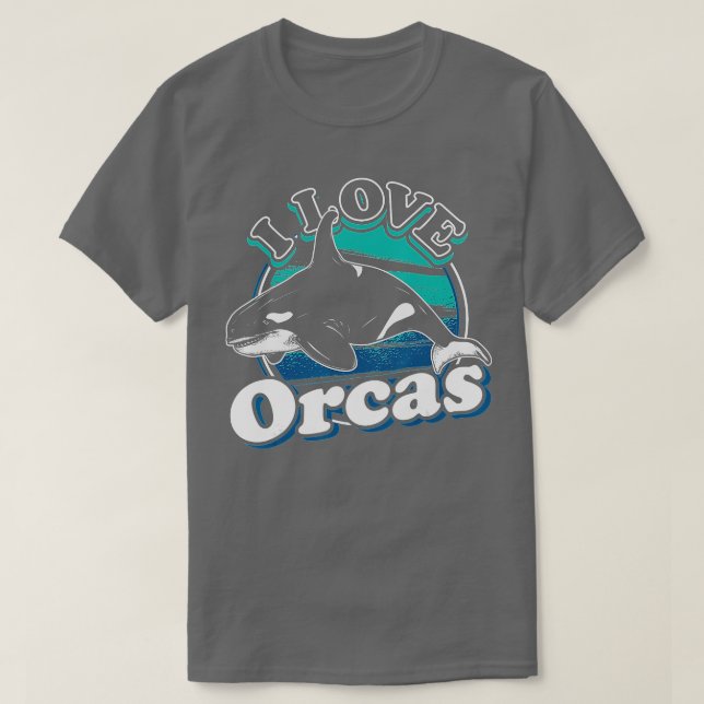 I Kärlek Orcas Orca T Shirt (Design framsida)