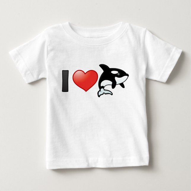 I Kärlek Orcas T-shirt (Framsida)