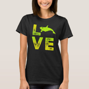 I Kärlek Orcas Toothed Whale Orca Loving Boys Girl T Shirt