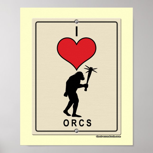 I Kärlek Orcs Poster (Framsidan)