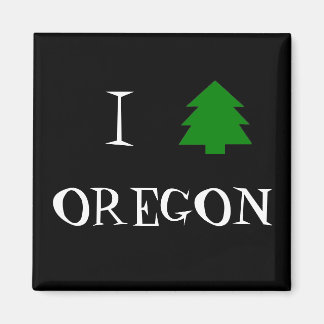 I kärlek Oregon Magnet