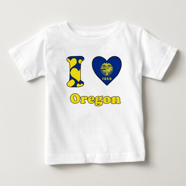I kärlek Oregon T-shirt (Framsida)