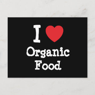 I kärlek Organic Food anpassningsbar personlig Vykort
