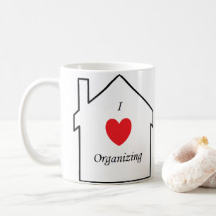 I Kärlek organiserar 11 oz. Klassiskt kaffe Mugg