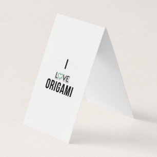 I kärlek Origami Visitkort