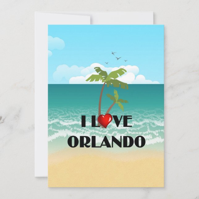 I Kärlek Orlando, Florida Kort (Framsida)