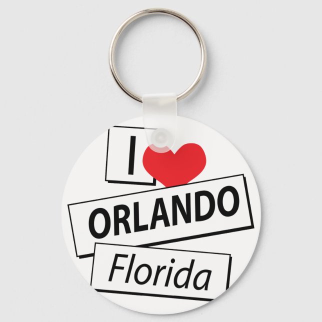 I Kärlek Orlando Florida Nyckelring (Framsida)