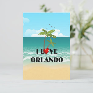 I Kärlek Orlando, Florida TEMPLATE Kort