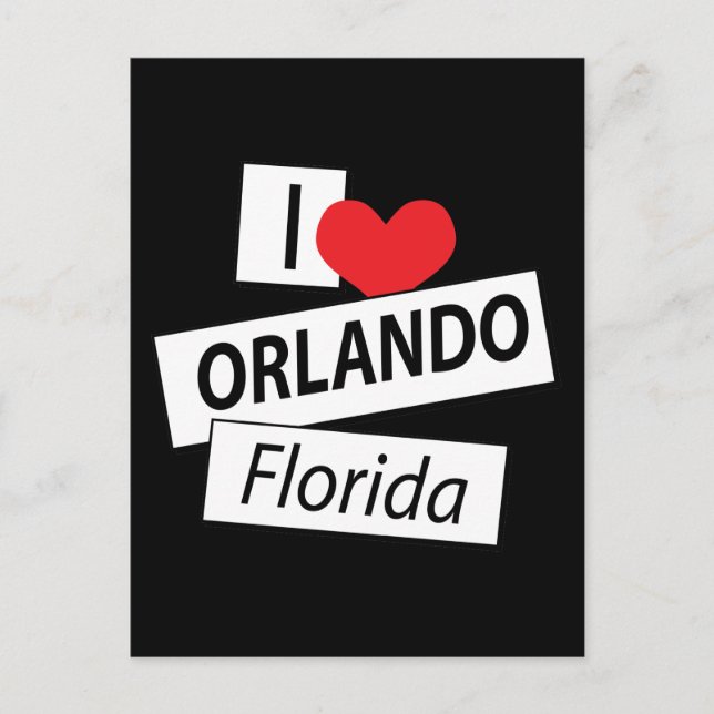 I Kärlek Orlando Florida Vykort (Framsida)
