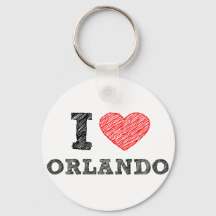 I-Kärlek-Orlando Nyckelring