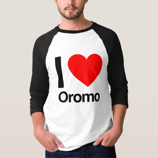 i kärlek oromo t shirt (Framsida)