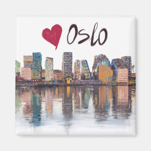 I kärlek Oslo Magnet