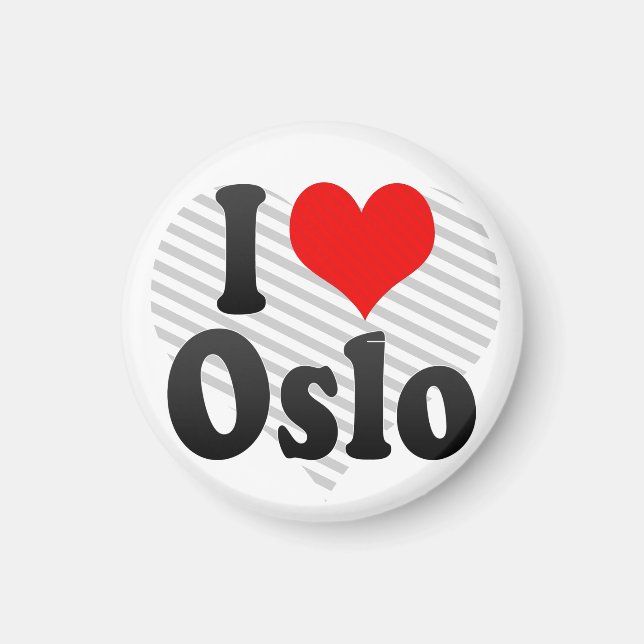I Kärlek Oslo, Norge Magnet (Framsidan)