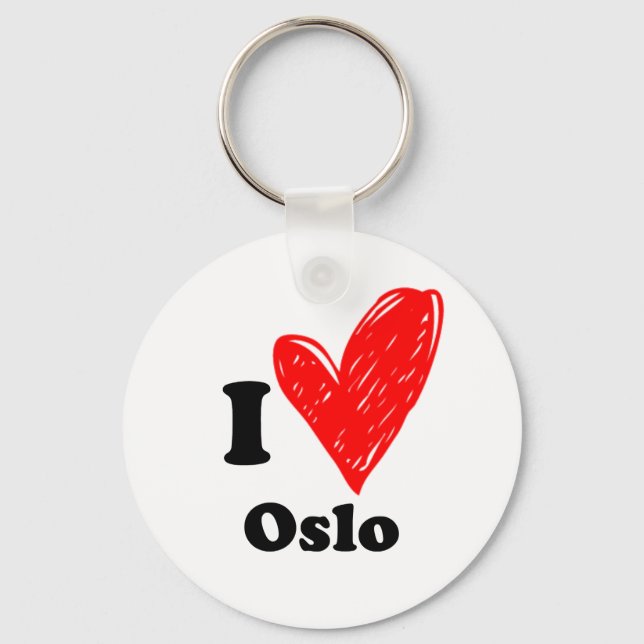 I Kärlek Oslo Nyckelring (Framsida)
