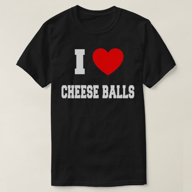 I Kärlek ost bollar T Shirt (Design framsida)