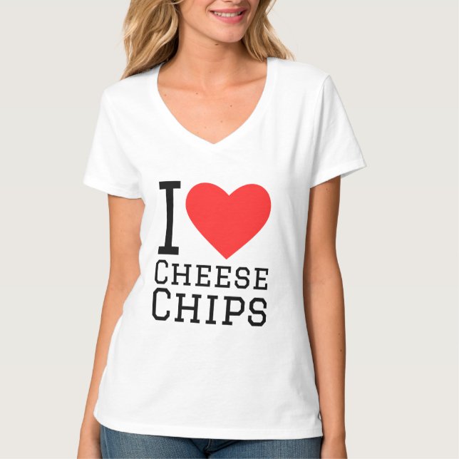 I kärlek ost chip t shirt (Framsida)
