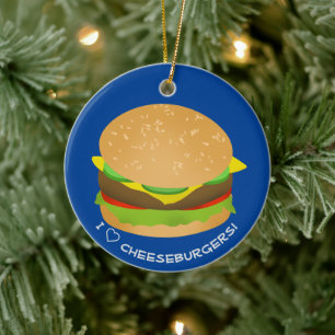 I Kärlek Ostburgare Julgransprydnad Keramik