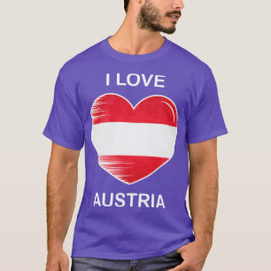 I Kärlek Österrike Flagga Mitt hem Min Land 6 T Shirt