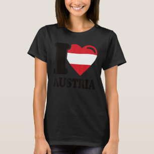 I Kärlek Österrike - hemland Österrike Flagga 5 T Shirt