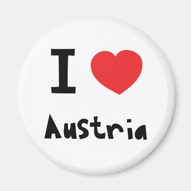 I kärlek Österrike Magnet (Framsidan)