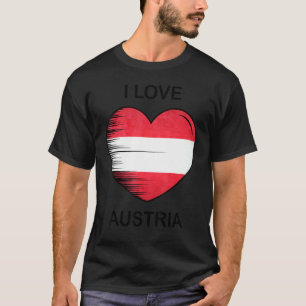 I Kärlek Österrike Mitt hem Land Heart Österrike 1 T Shirt
