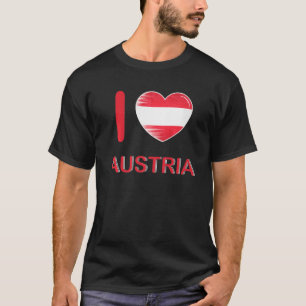 I Kärlek Österrike Mitt hem Land Heart Österrike 2 T Shirt