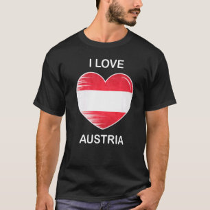 I Kärlek Österrike Mitt hem Land Heart Österrike 3 T Shirt