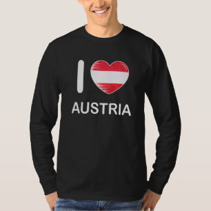 I Kärlek Österrike Mitt hem Land Heart Österrike 4 T Shirt
