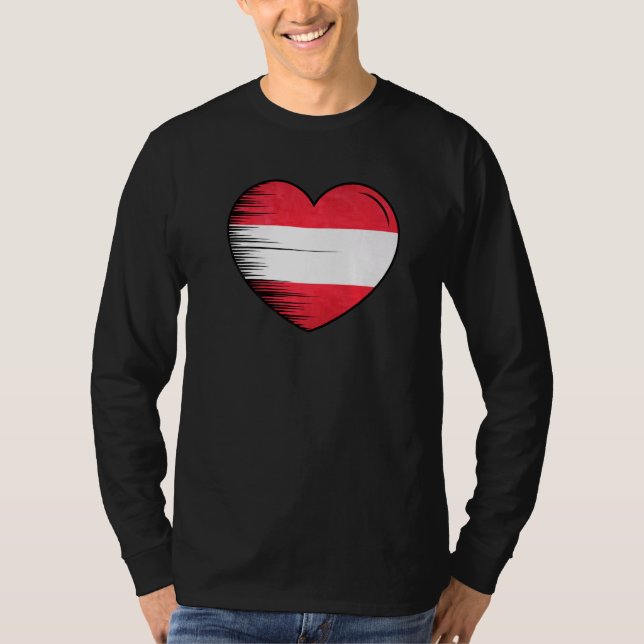 I Kärlek Österrike Mitt hem Land Heart Österrike 5 T Shirt (Framsida)
