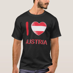 I Kärlek Österrike Mitt hem Land Heart Österrike 7 T Shirt