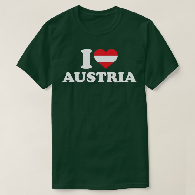 I kärlek Österrike T Shirt (Design framsida)