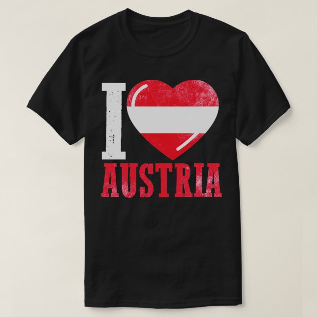 I kärlek Österrike T Shirt (Design framsida)