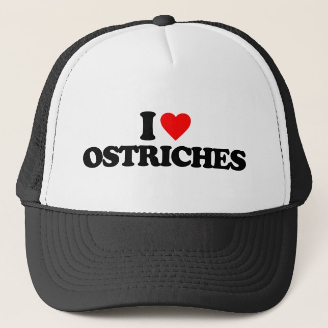 I KÄRLEK OSTRICHES TRUCKERKEPS (Framsida)