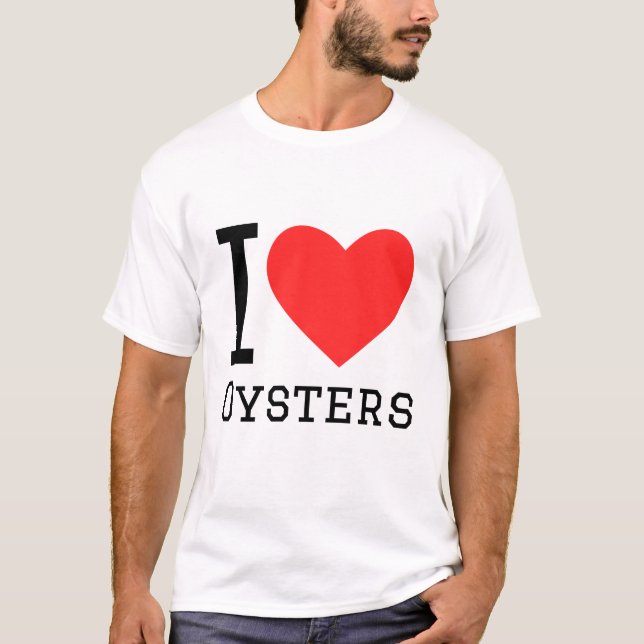 I kärlek ostron t shirt (Framsida)
