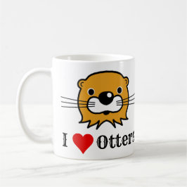 I Kärlek-otters. Ökad uppskattning. Kärlek Otters Kaffemugg