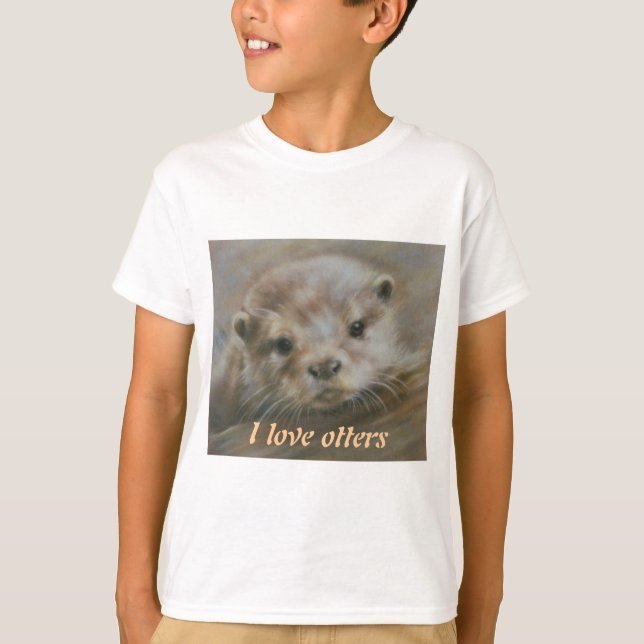 I kärlek otters t-shirt (Framsida)