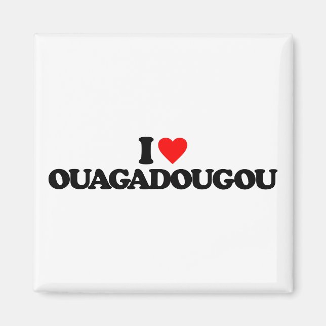 I KÄRLEK OUAGADOUGOU MAGNET (Framsidan)