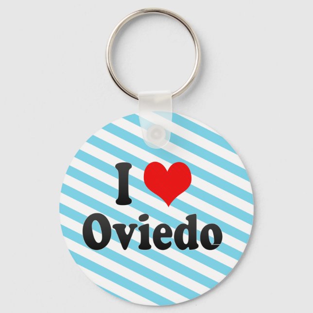 I Kärlek Oviedo, Spanien Nyckelring (Framsida)