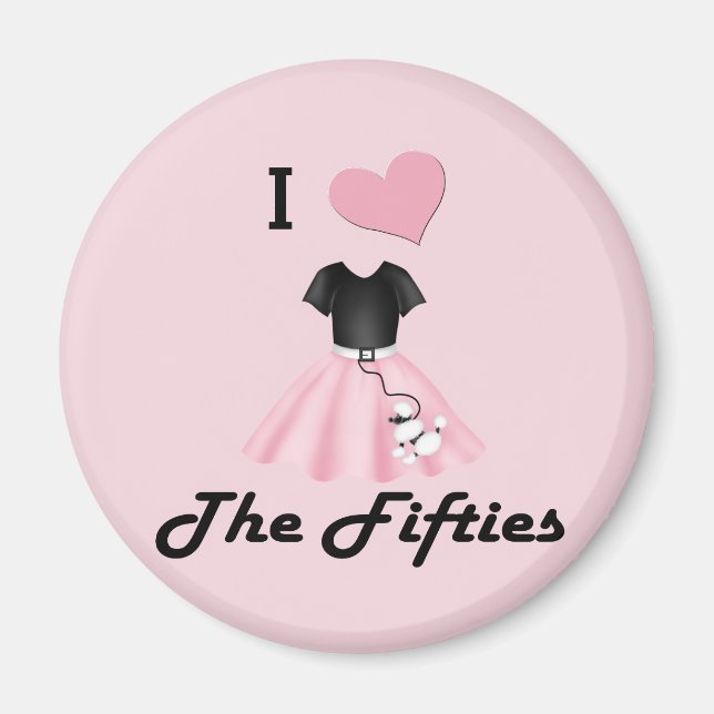 I Kärlek på 50-talet Magnet (Framsidan)