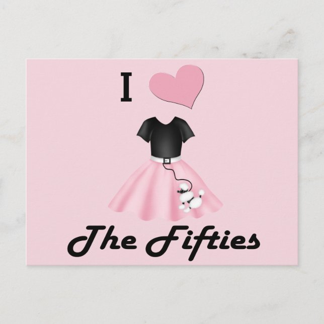 I Kärlek på 50-talet Vykort (Framsida)